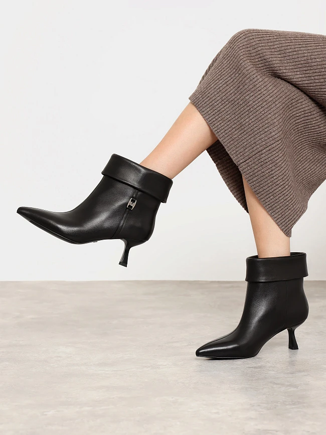 Полусапоги женские всесезонные, цвет черный, натуральная кожа 1013771 | 7