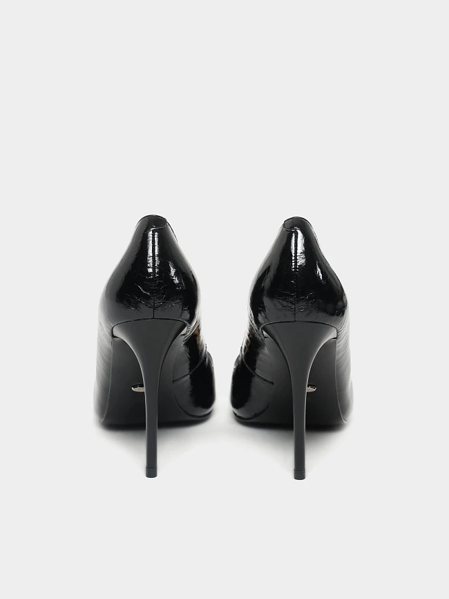 Туфли женские всесезонные, цвет черный, натуральная лаковая кожа 1493778 | 6