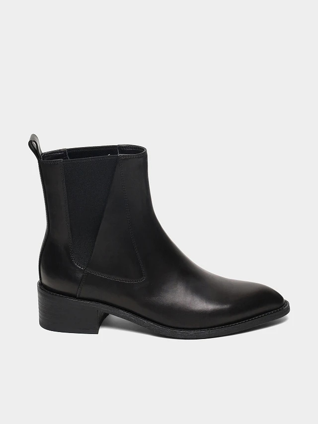 Полусапоги женские демисезонные, цвет черный, натуральная кожа 944268 | 1