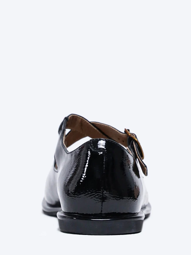 Балетки женские всесезонные, цвет черный, натуральная кожа и полимерные материалы 1849722 | 5