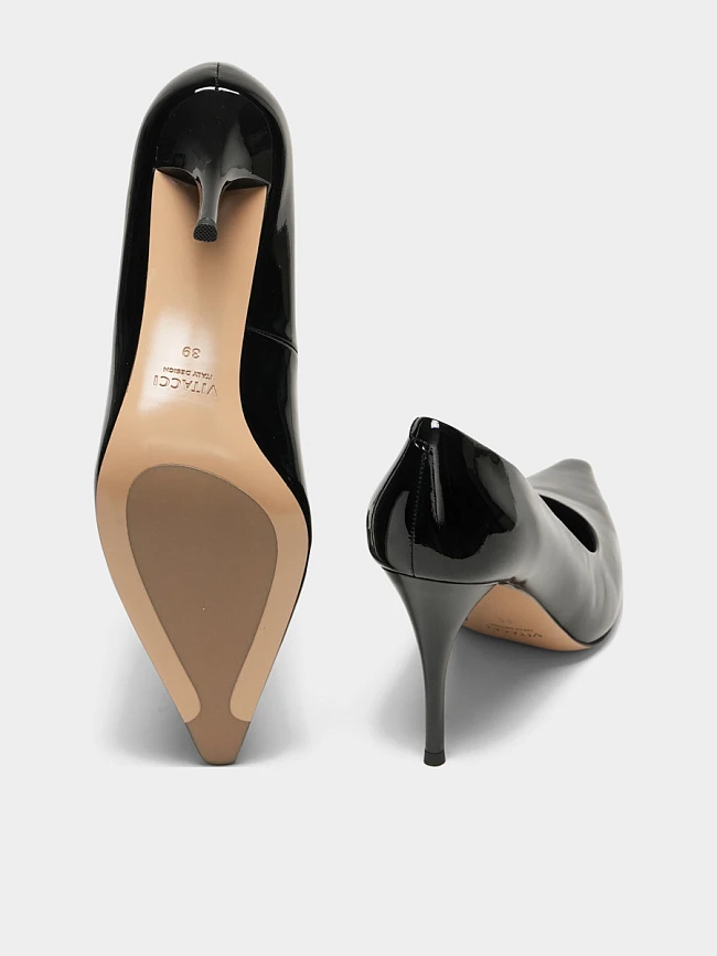 Туфли женские всесезонные, цвет черный, натуральная лаковая кожа 497624 | 3