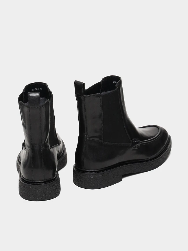 Ботинки женские демисезонные, цвет черный, натуральная кожа 1821509 | 4