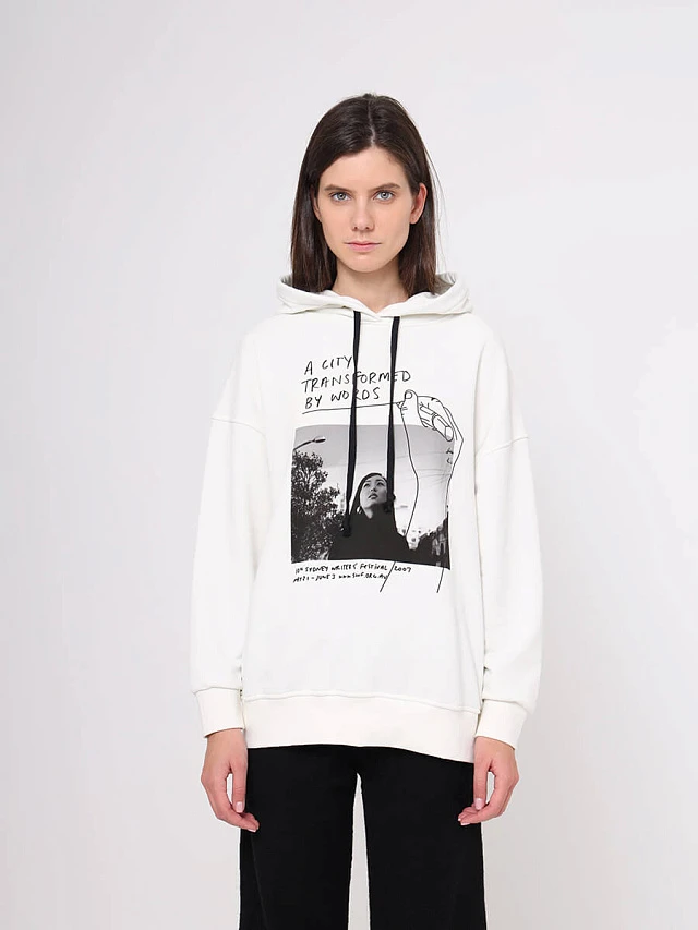 Свитшот с капюшоном женские осень-зима EF12-0048-02 | 1