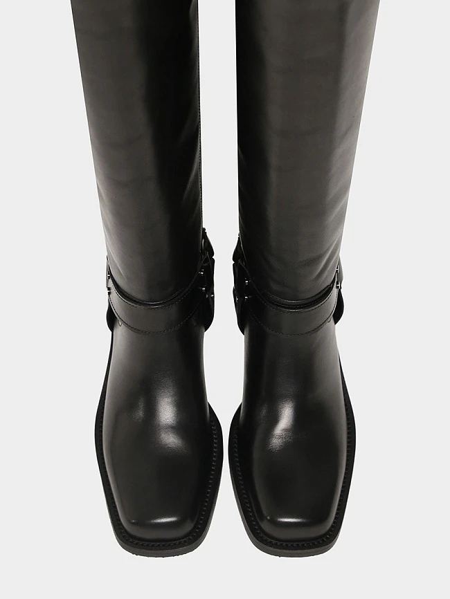 Сапоги женские зимние, цвет черный, натуральная кожа 1821129M | 4