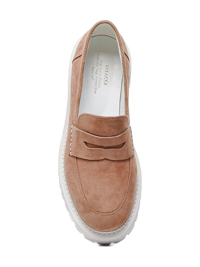 Лоферы 1012372 женские цвет мокко, натуральный велюр 1012372         | 4