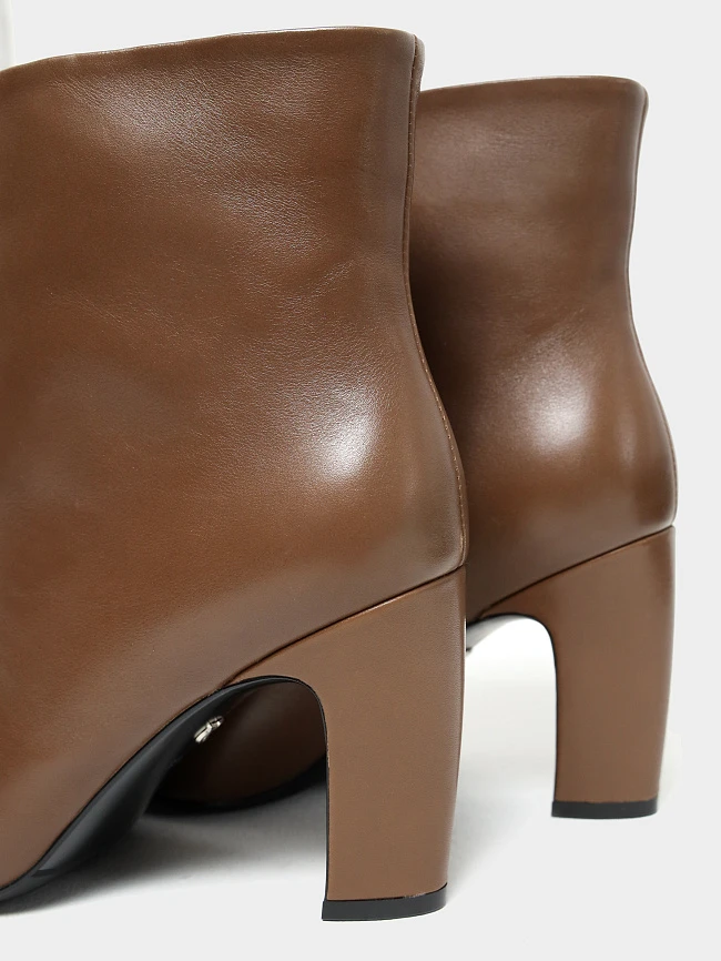 Ботильоны женские всесезонные, цвет мокко, натуральная кожа 497228 | 6