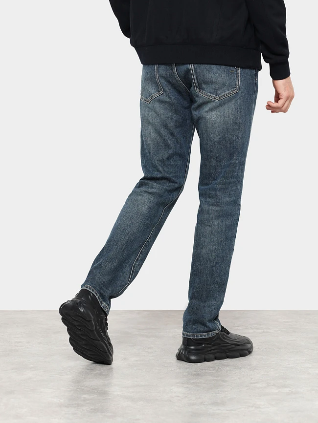 Кроссовки мужские демисезонные, цвет черный, натуральная кожа/текстиль M59VC011 | 8