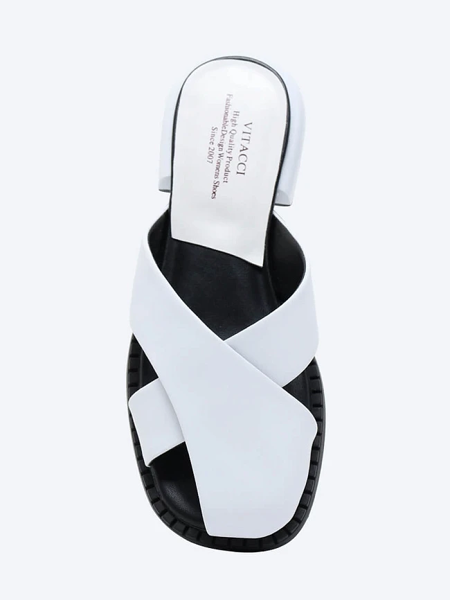 Сабо женские летние, цвет белый, натуральная кожа и полимерные материалы 1848472 | 4