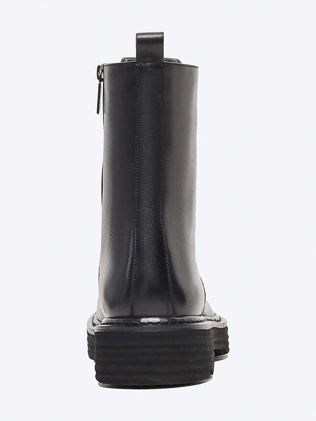 Ботинки мужские демисезонные, цвет черный, натуральная кожа M253883 | 5