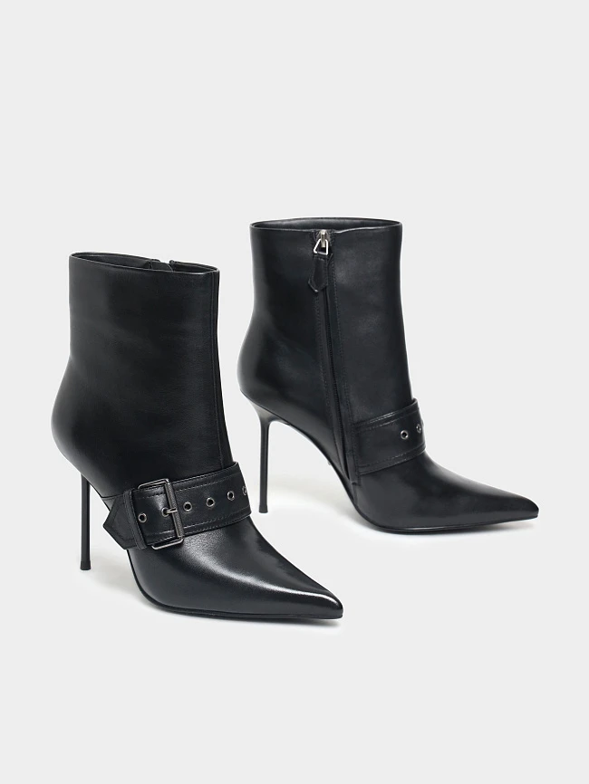 Полусапоги женские демисезонные, цвет черный, натуральная кожа 1493728 | 3