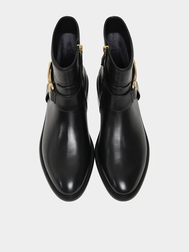 Полусапоги женские демисезонные, цвет черный, натуральная кожа 1493646 | 5