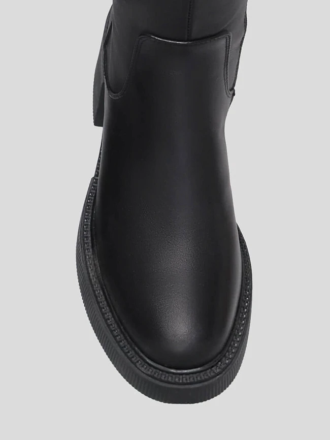 Ботфорты женские демисезонные, цвет черный, натуральная кожа 1848019 | 4