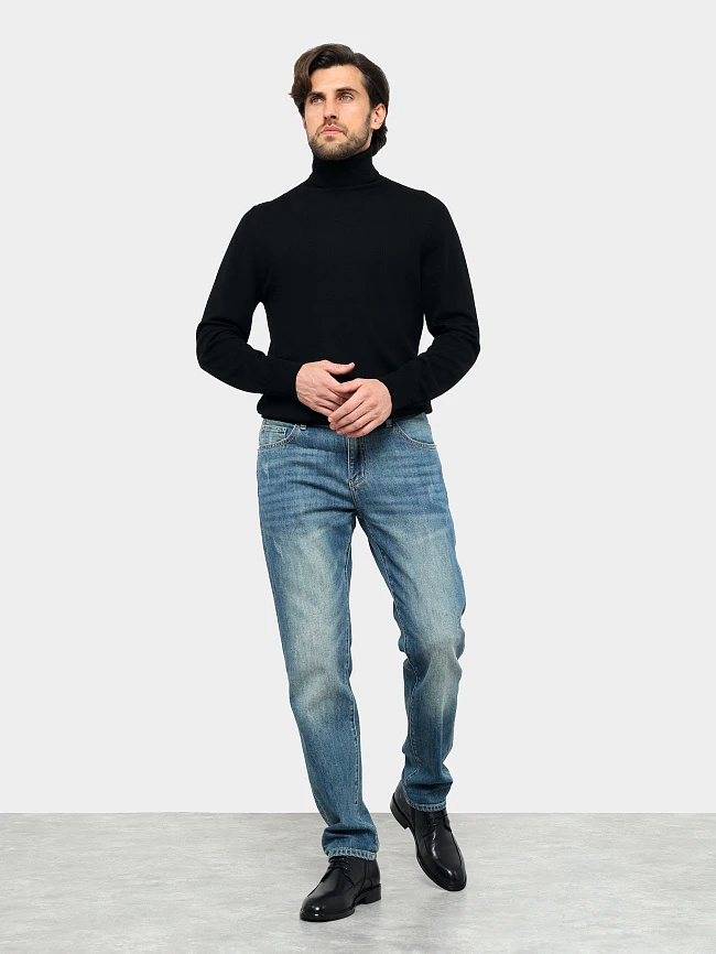 Ботинки мужские демисезонные, цвет черный, натуральная кожа M1022989 | 12