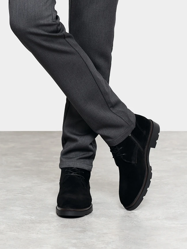 Ботинки мужские зимние, цвет черный, натуральный спилок M1782558M | 9