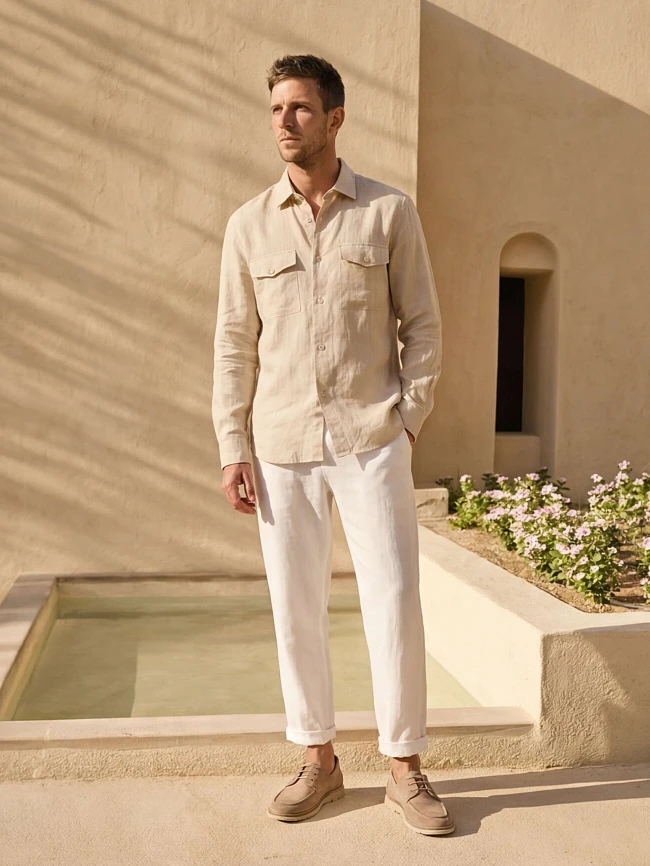 Полуботинки мужские демисезон; лето;, цвет бежевый, натуральный спилок M262291 | 2