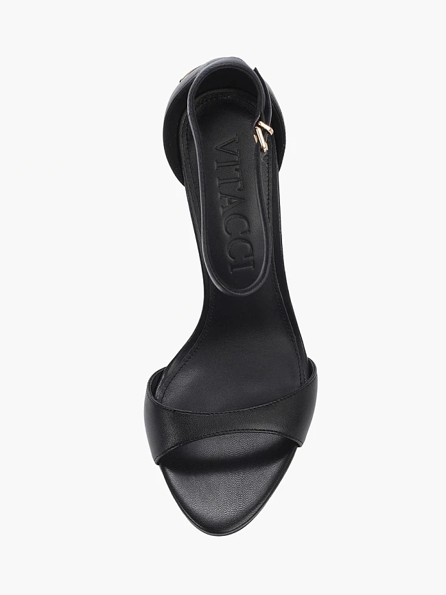 Босоножки женские летние, цвет черный, натуральная кожа 1493331P | 4