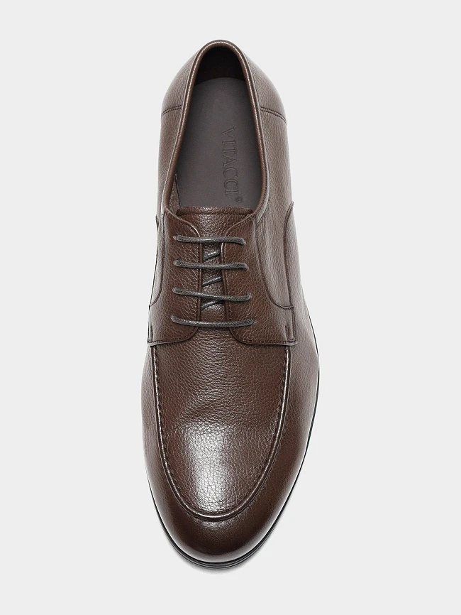 Полуботинки мужские летние, цвет коричневый, натуральная кожа M1023168 | 4