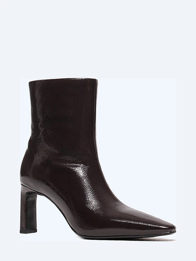 Полусапоги женские всесезонные, цвет фиолетовый, натуральный наплак 944227-L | 1