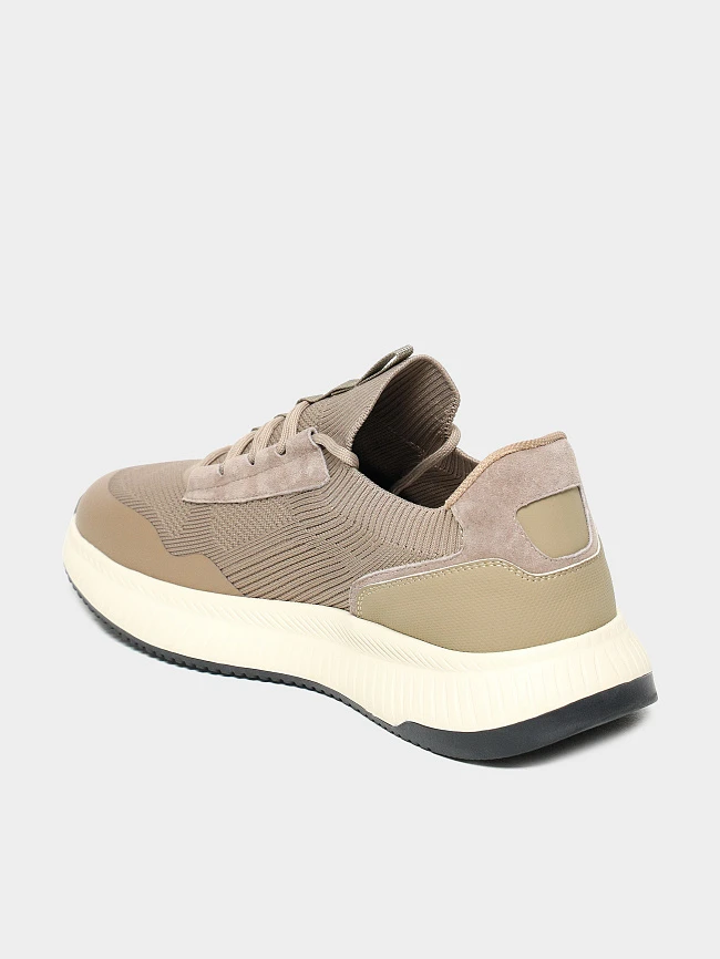 Кроссовки мужские летние, цвет бежевый, текстиль M02VC100 | 3