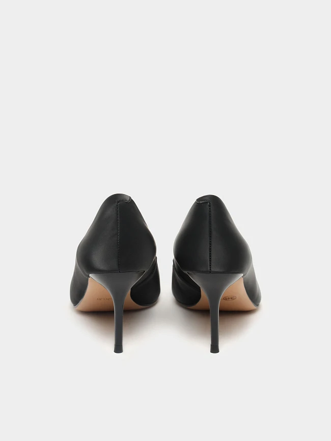 Туфли женские всесезонные, цвет черный, натуральная кожа 17VC004 | 6