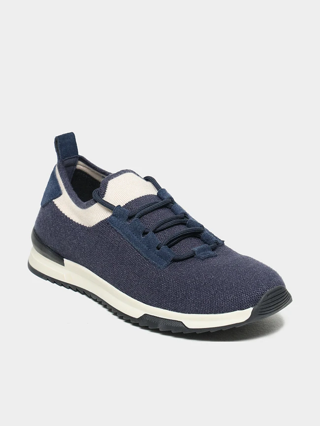 Кроссовки мужские летние, цвет синий, текстиль M02VC104 | 2