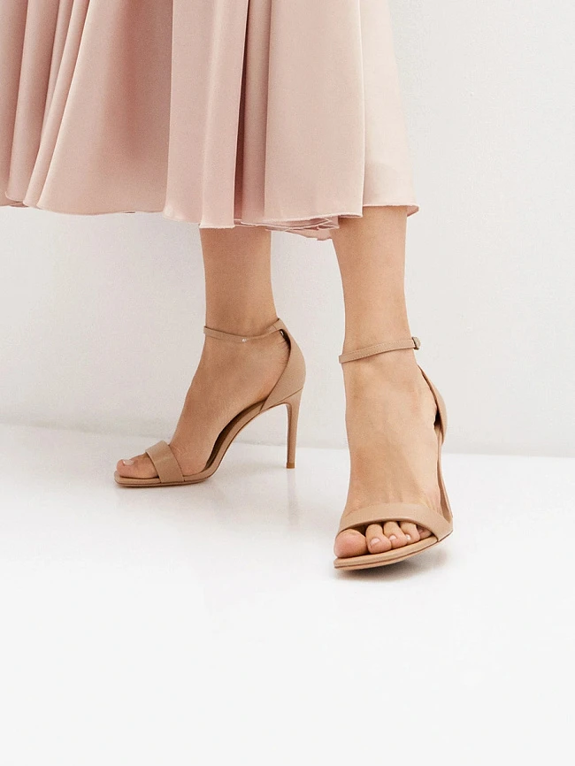 Босоножки женские летние, цвет бежевый, натуральная кожа 494583P | 6