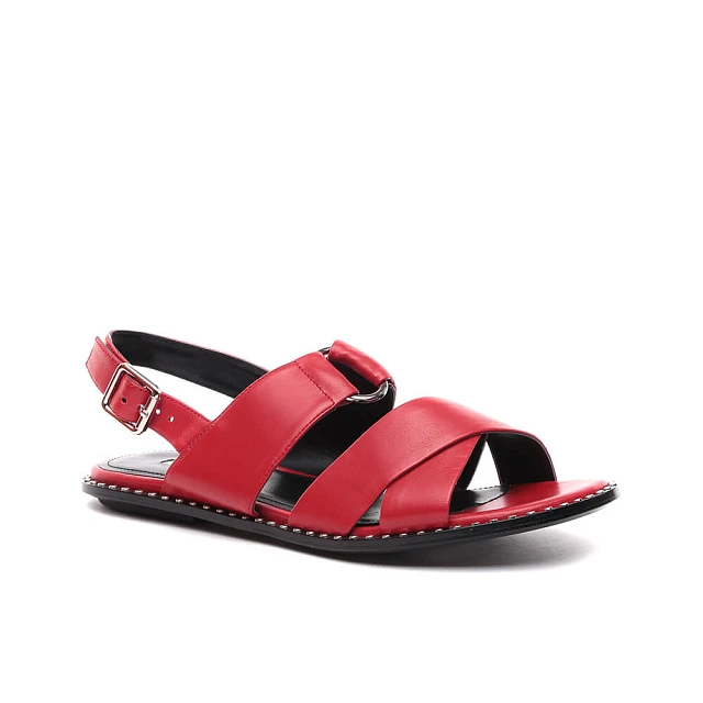 Сандалии 941963 женские цвет красный, натуральная кожа 941963          | 1
