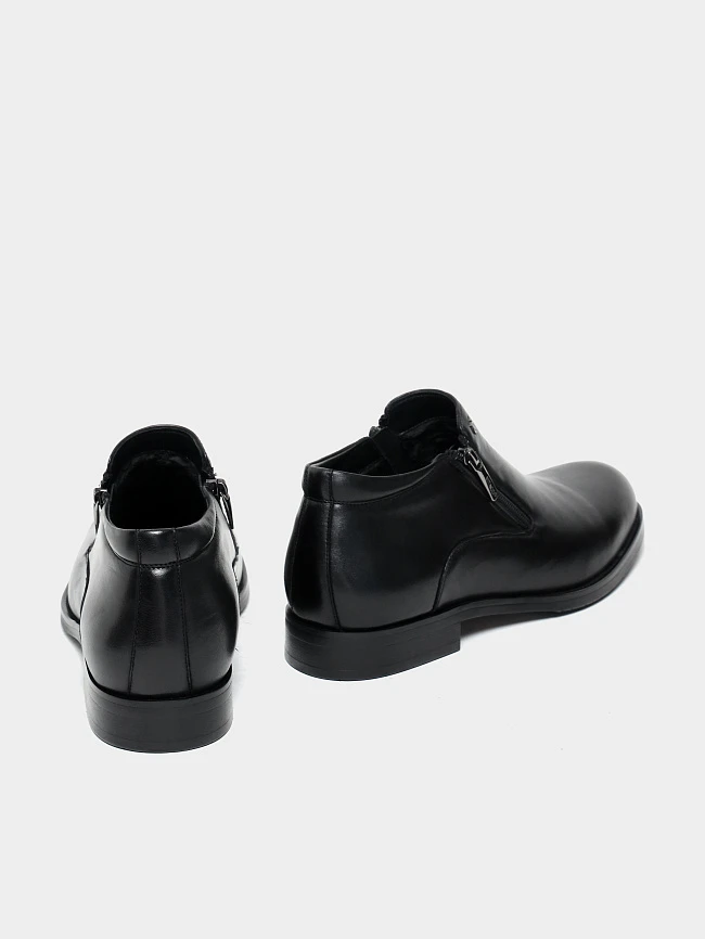 Ботинки мужские демисезонные, цвет черный, натуральная кожа M1023028 | 4