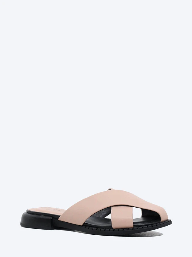 Сабо женские летние, цвет пудровый, натуральная кожа и полимерные материалы 1848473 | 5