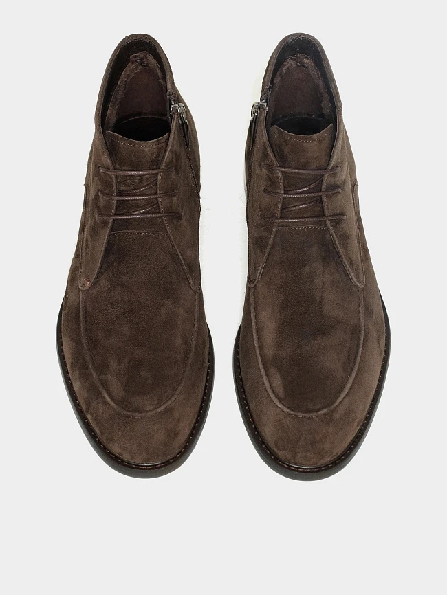 Ботинки мужские демисезонные, цвет коричневый, натуральный велюр M1022988 | 5