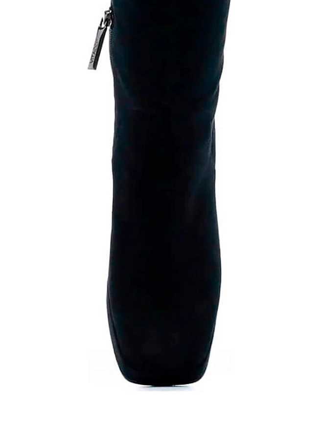 Ботфорты 141406M женские цвет черный, натуральный велюр 141406M         | 4