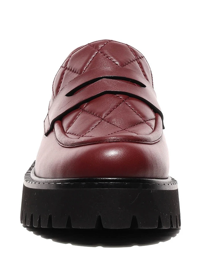 Лоферы 943617 женские цвет бордовый, натуральная кожа 943617          | 6