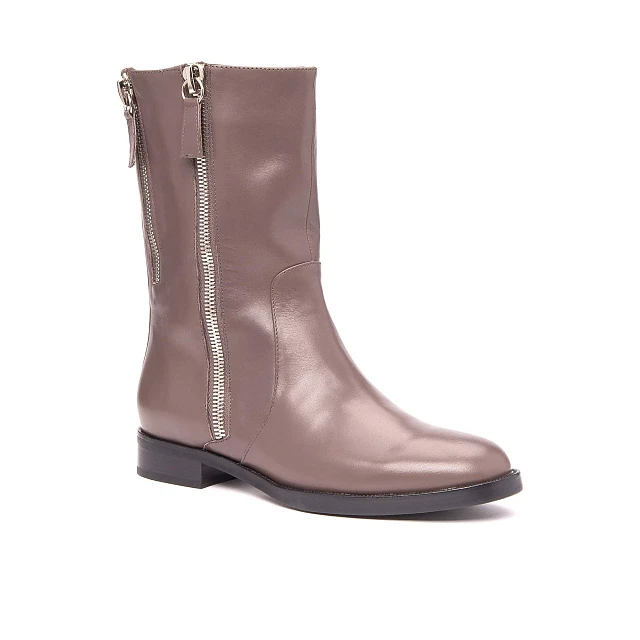 Полусапоги 148837 женские цвет серый, натуральная кожа 148837          | 1