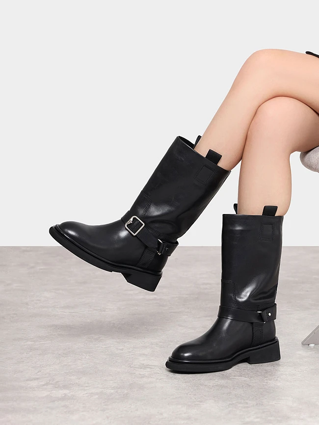 Сапоги женские зимние, цвет черный, натуральная кожа 1821053M-1 | 9