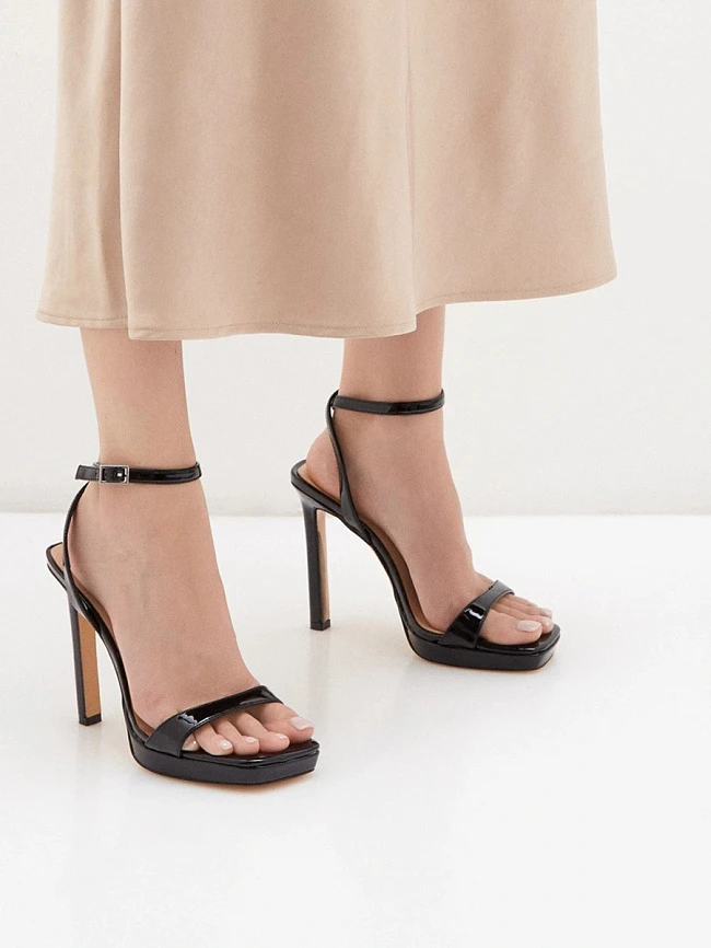 Босоножки женские летние, цвет черный, искусственная кожа 2390333 | 6