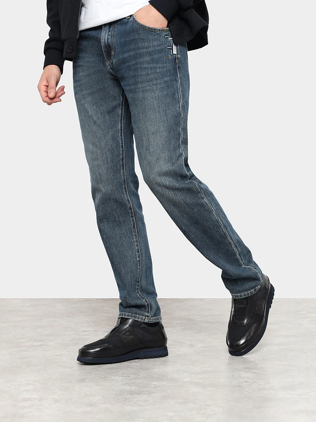 Кроссовки мужские зимние, цвет черный, натуральная кожа/текстиль M1782188M-1 | 7