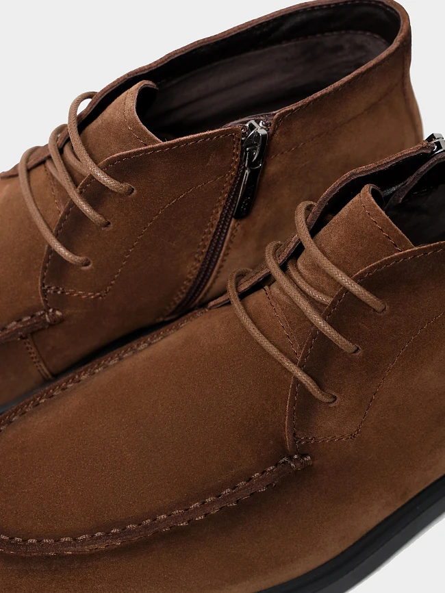 Ботинки мужские демисезонные, цвет коричневый, натуральный спилок M801239 | 6