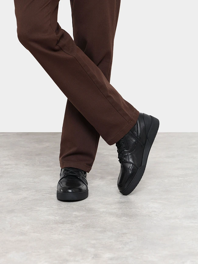 Ботинки мужские зимние, цвет черный, натуральная кожа M1781444M | 9