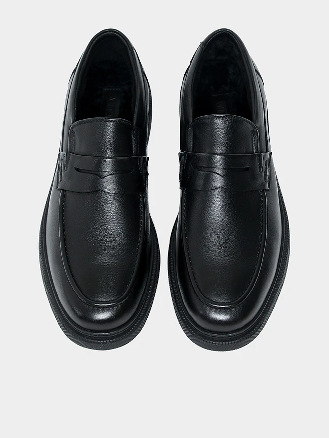 Лоферы M801000M мужские цвет черный, натуральная кожа M801000M        | 4