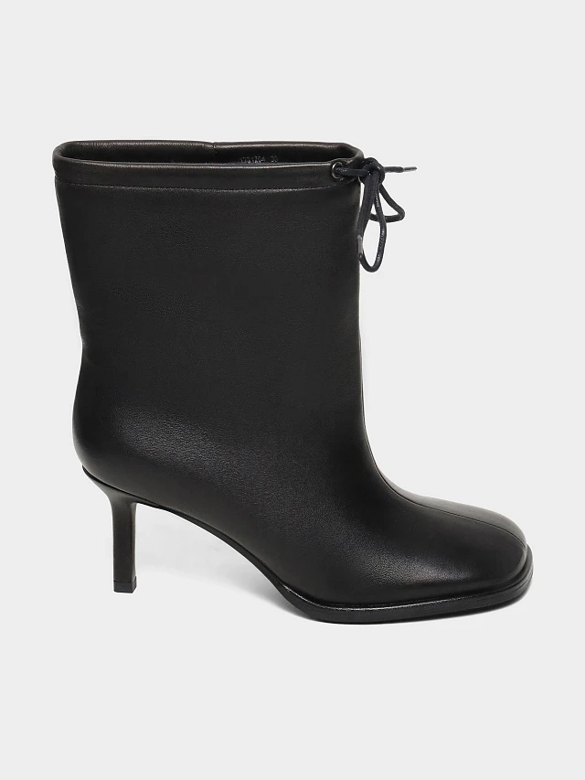 Полусапоги женские всесезонные, цвет черный, натуральная кожа 1731204 | 1