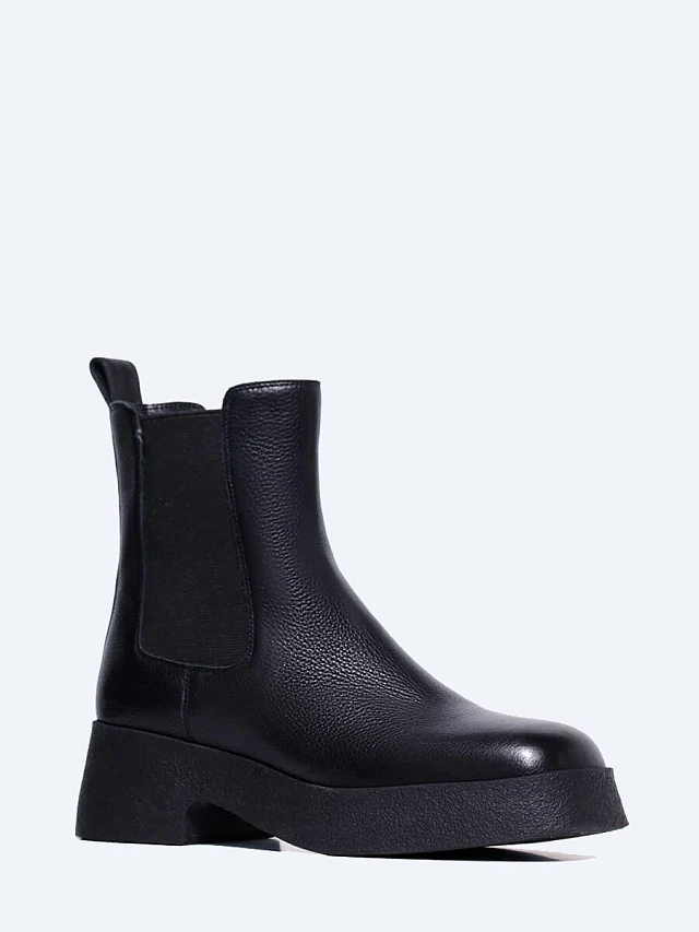 Ботинки женские зимние, цвет черный, натуральная кожа 1730198M | 1