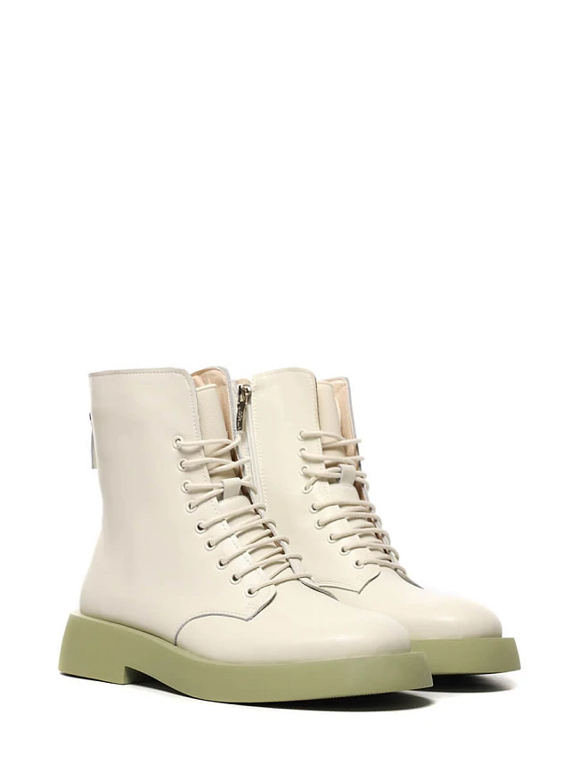 Ботинки 1845272 женские цвет молочный, натуральная кожа и полимерные материалы 1845272         | 8