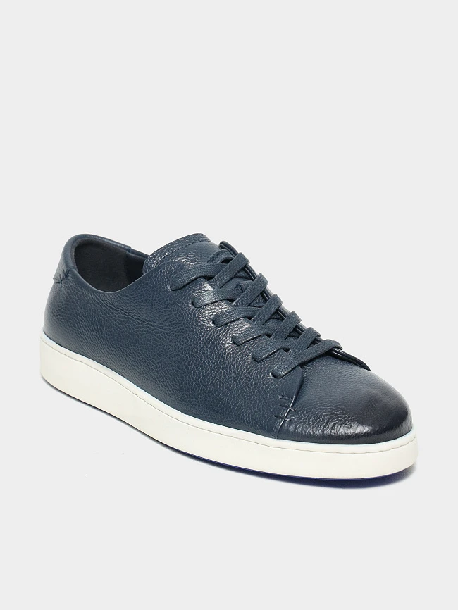 Кеды мужские демисезон; лето;, цвет синий, натуральная кожа M1782780 | 4