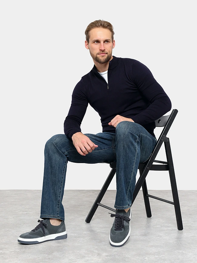 Кеды мужские демисезонные, цвет серый, текстиль/натуральный спилок M1782284-2 | 10