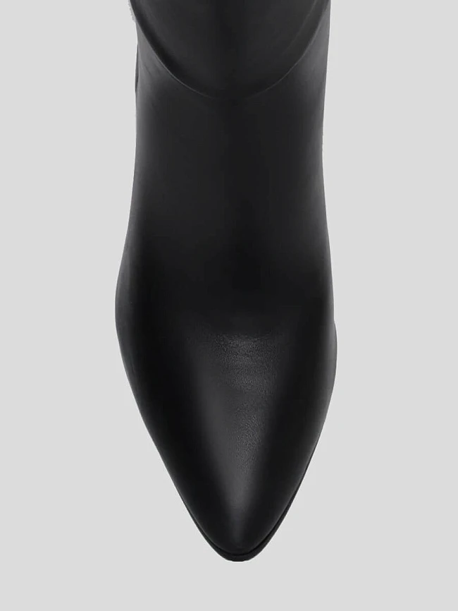 Сапоги женские демисезонные, цвет черный, искусственная кожа 1398886 | 4