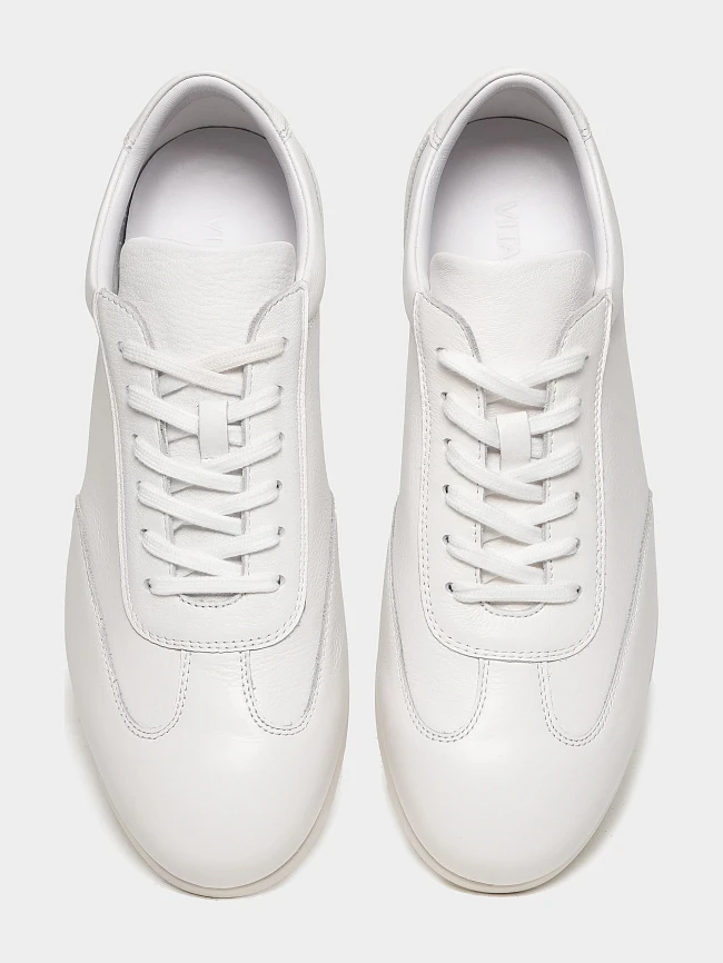 Кеды мужские демисезон; лето;, цвет белый, натуральная кожа M254417 | 4