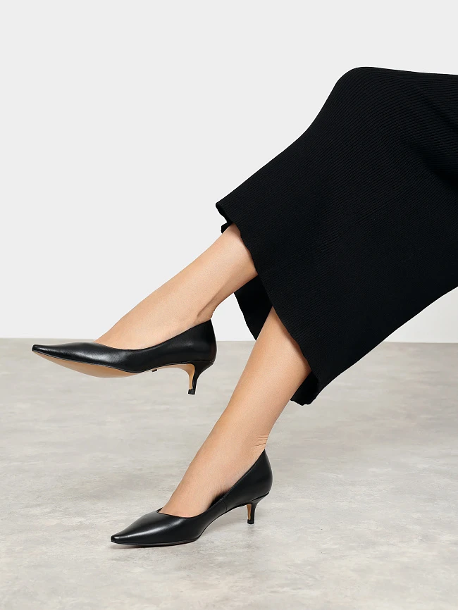 Туфли женские всесезонные, цвет черный, искусственная кожа 6550340 | 7