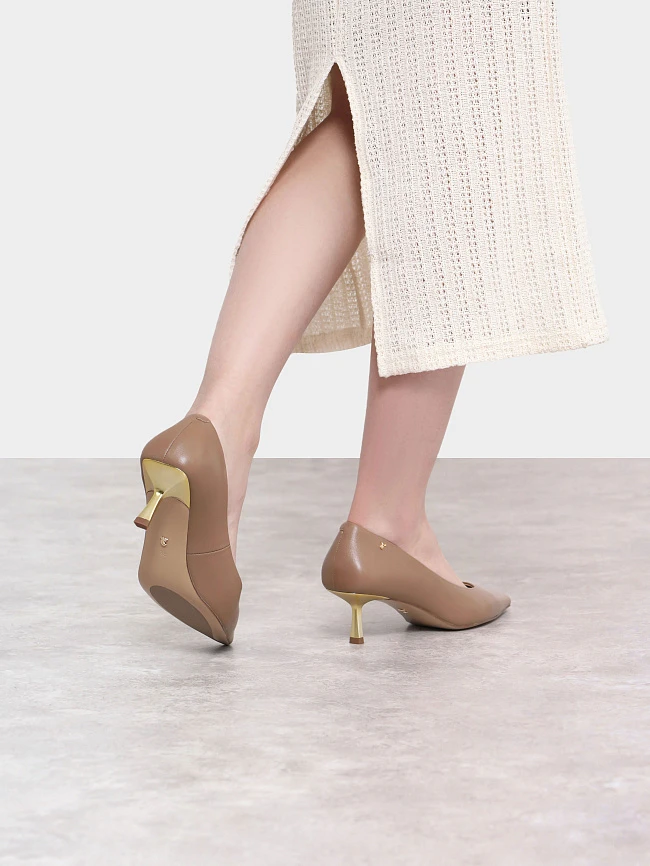 Туфли женские всесезонные, цвет бежевый, натуральная кожа 1494270 | 9