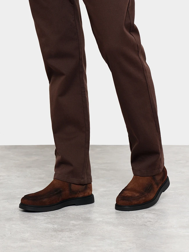 Ботинки мужские демисезонные, цвет коричневый, натуральный спилок M801241 | 7