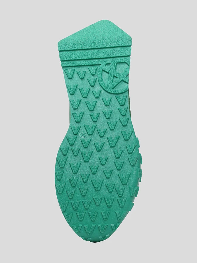 Кроссовки женские демисезонные, цвет зеленый, натуральная кожа 1221297 | 6